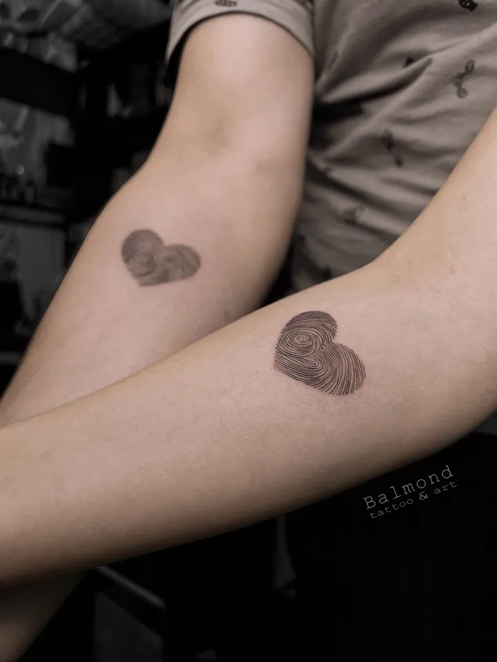 Парные тату — работа мастера MAIN Tattoo, Санкт-Петербург