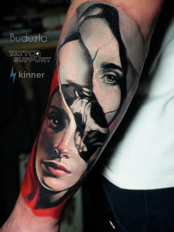 Цветной портрет — мастер Светлана Будузла, MAIN Tattoo, Санкт-Петербург